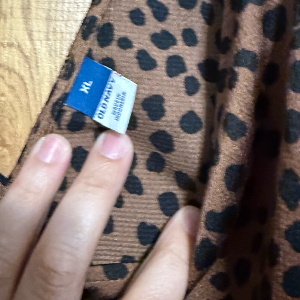 Old Navy Animal Print Blouse